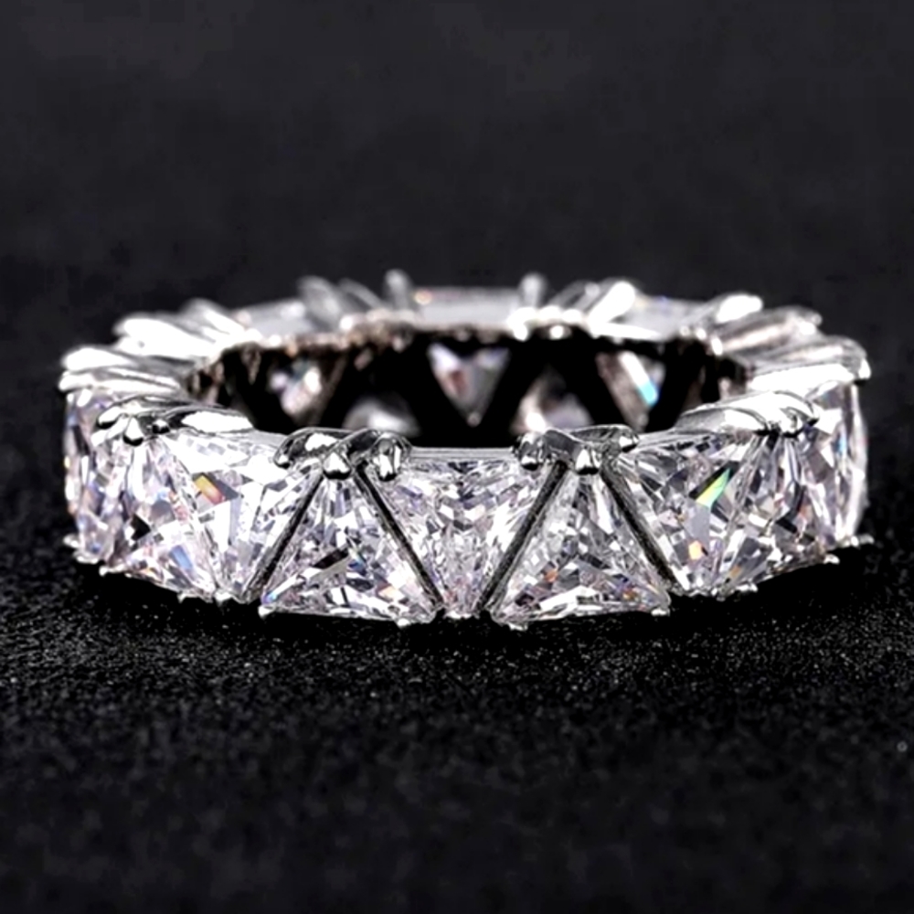 Neiman Marcus 6.0ct Trillion Cut Eternity Band